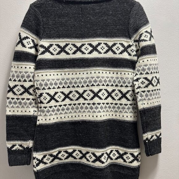 Sansara Nordic Shawl Collar Cardigan Sweater | Size Small | Wool Blend - Picture 6 of 9